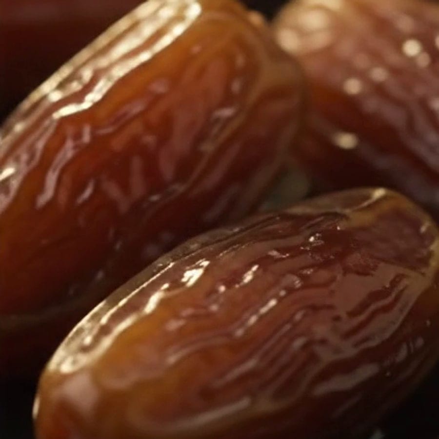 Soft, glossy whole dates